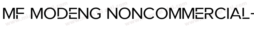 MF MODENG NONCOMMERCIAL字体转换